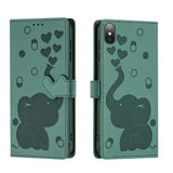 Cartoon Elephant Embossed Leather Phone Case, For iPhone XR, For iPhone XS Max, For iPhone 8 Plus / 7 Plus