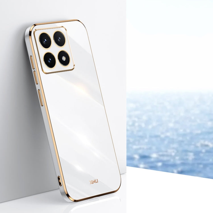 XINLI Straight Edge 6D Electroplate TPU Phone Case, For Xiaomi 15, For Xiaomi 14T Pro 5G Global, For Xiaomi 14T 5G Global