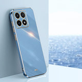 XINLI Straight Edge 6D Electroplate TPU Phone Case, For Xiaomi 15, For Xiaomi 14T Pro 5G Global, For Xiaomi 14T 5G Global