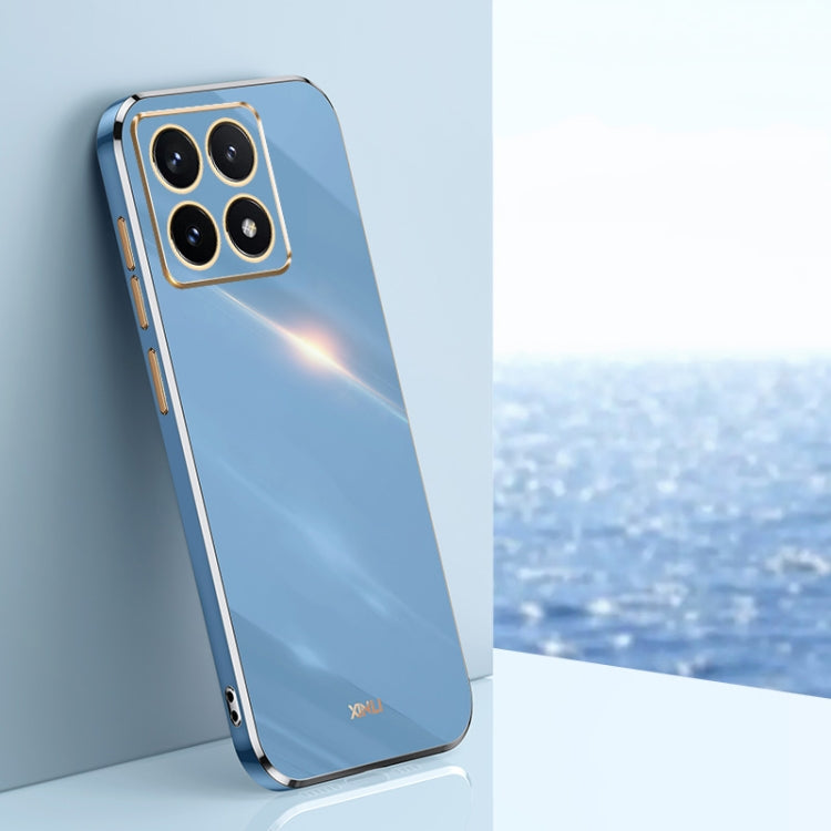 XINLI Straight Edge 6D Electroplate TPU Phone Case, For Xiaomi 15, For Xiaomi 14T Pro 5G Global, For Xiaomi 14T 5G Global
