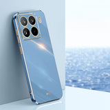 XINLI Straight Edge 6D Electroplate TPU Phone Case, For Xiaomi Poco M7 Pro 5G, For Xiaomi 15 Pro, For Xiaomi 15, For Xiaomi 14T Pro 5G Global, For Xiaomi 14T 5G Global