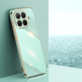 XINLI Straight Edge 6D Electroplate TPU Phone Case, For Xiaomi 17, For Xiaomi 15T Pro, For Xiaomi 15T Global, For Xiaomi Civi 5 Pro, For Xiaomi 15 Ultra, For Xiaomi Poco X7 Pro 5G