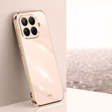 XINLI Straight Edge 6D Electroplate TPU Phone Case, For Xiaomi 17, For Xiaomi 15T Pro, For Xiaomi 15T Global, For Xiaomi Civi 5 Pro, For Xiaomi 15 Ultra, For Xiaomi Poco X7 Pro 5G