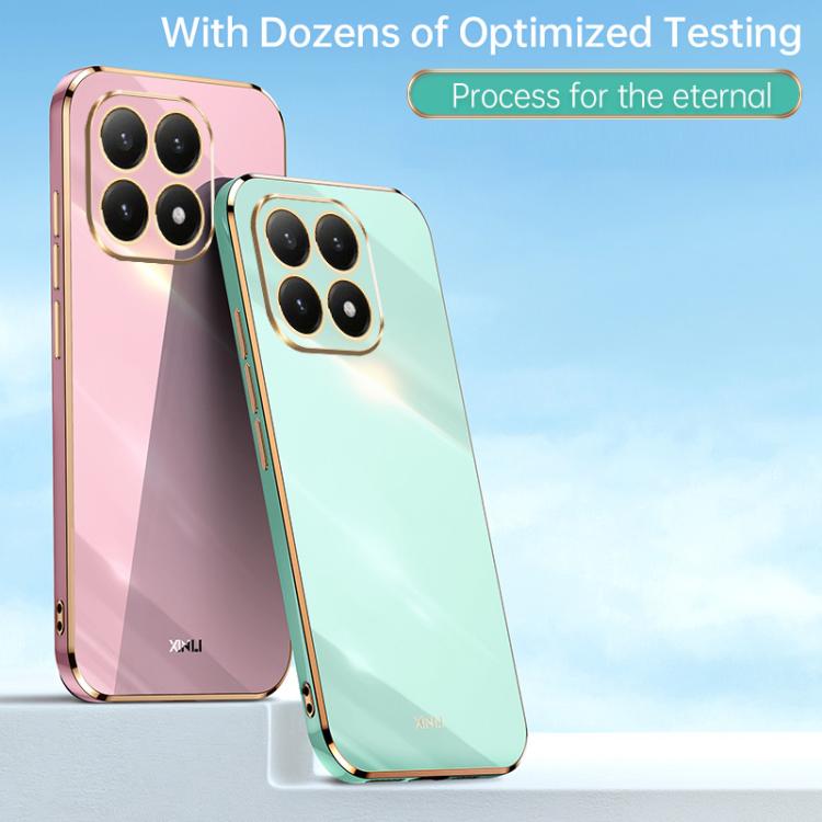 XINLI Straight Edge 6D Electroplate TPU Phone Case, For Xiaomi 15T Global, For Xiaomi Civi 5 Pro, For Xiaomi 15 Ultra, For Xiaomi Poco X7 Pro 5G, For Xiaomi Poco M7 Pro 5G, For Xiaomi 15 Pro