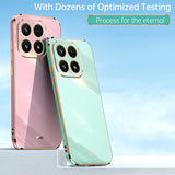 XINLI Straight Edge 6D Electroplate TPU Phone Case, For Xiaomi 17, For Xiaomi 15T Pro, For Xiaomi 15T Global, For Xiaomi Civi 5 Pro, For Xiaomi 15 Ultra, For Xiaomi Poco X7 Pro 5G