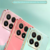 XINLI Straight Edge 6D Electroplate TPU Phone Case, For Xiaomi 17, For Xiaomi 15T Pro, For Xiaomi 15T Global, For Xiaomi Civi 5 Pro, For Xiaomi 15 Ultra, For Xiaomi Poco X7 Pro 5G