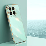 XINLI Straight Edge 6D Electroplate TPU Phone Case, For Xiaomi 17, For Xiaomi 15T Pro, For Xiaomi 15T Global, For Xiaomi Civi 5 Pro, For Xiaomi 15 Ultra, For Xiaomi Poco X7 Pro 5G