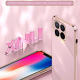 XINLI Straight Edge 6D Electroplate TPU Phone Case, For Xiaomi 17T Pro 5G, For Xiaomi 17T 5G, For Xiaomi Poco X8 Pro Max 5G, For Xiaomi 17 Ultra, For Xiaomi 17 Pro Max, For Xiaomi 17 Pro