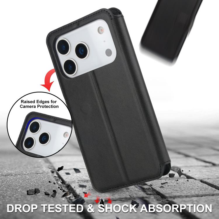 Shockproof PU + TPU Leather Phone Case, For iPhone 17 Pro Max, For iPhone 17 Pro, For iPhone 17, For iPhone Air, For iPhone 16 Pro Max, For iPhone 16 Pro, For iPhone 16 Plus, For iPhone 16
