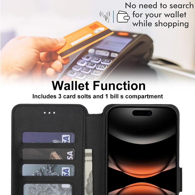 Shockproof PU + TPU Leather Phone Case, For iPhone 17 Pro Max, For iPhone 17 Pro, For iPhone 17, For iPhone Air, For iPhone 16 Pro Max, For iPhone 16 Pro, For iPhone 16 Plus, For iPhone 16