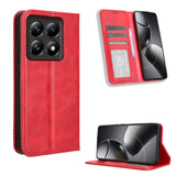 Magnetic Buckle Retro Texture Leather Phone Case, For Xiaomi 15 Pro, For Xiaomi 15, For Xiaomi 14T Pro, For Xiaomi 14T