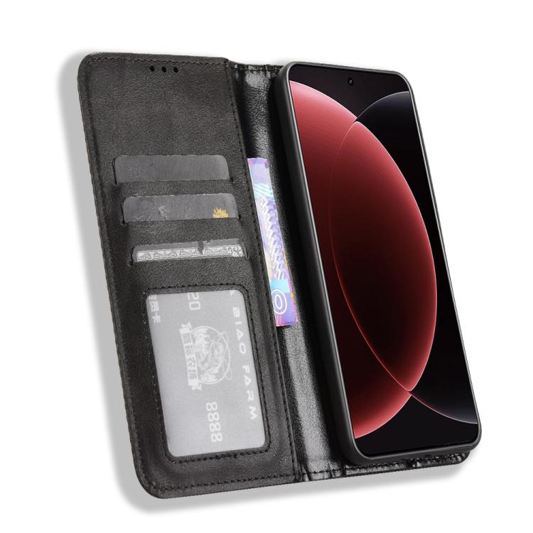 Magnetic Buckle Retro Texture Leather Phone Case, For Xiaomi 15 Ultra, For Xiaomi Poco X7 Pro 5G, For Xiaomi Poco M7 Pro 5G, For Xiaomi 15 Pro, For Xiaomi 15, For Xiaomi 14T Pro, For Xiaomi 14T
