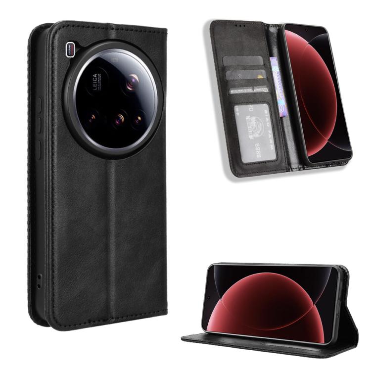 Magnetic Buckle Retro Texture Leather Phone Case, For Xiaomi 15 Ultra, For Xiaomi Poco X7 Pro 5G, For Xiaomi Poco M7 Pro 5G, For Xiaomi 15 Pro, For Xiaomi 15, For Xiaomi 14T Pro, For Xiaomi 14T