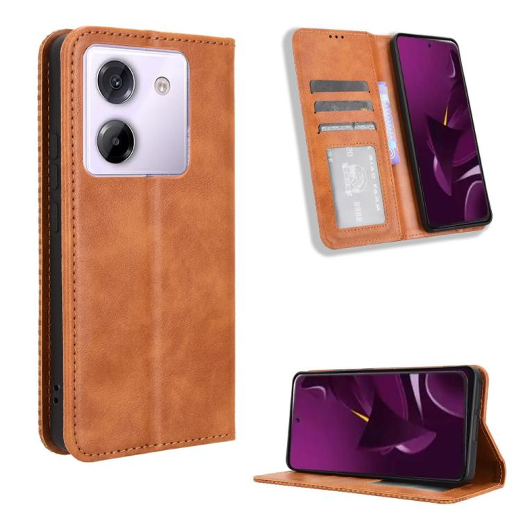 Magnetic Buckle Retro Texture Leather Phone Case, For Xiaomi 15 Ultra, For Xiaomi Poco X7 Pro 5G, For Xiaomi Poco M7 Pro 5G, For Xiaomi 15 Pro, For Xiaomi 15, For Xiaomi 14T Pro, For Xiaomi 14T