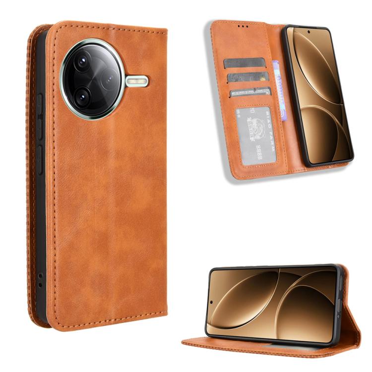 Magnetic Buckle Retro Texture Leather Phone Case, For Xiaomi 17 Ultra, For Xiaomi 17 Pro Max, For Xiaomi 17 Pro, For Xiaomi 17, For Xiaomi Poco M7 4G 171mm, For Xiaomi 15T Pro 5G, For Xiaomi Civi 5 Pro 5G, For Xiaomi Poco C71 / Redmi A5 4G 171.7mm     ...
