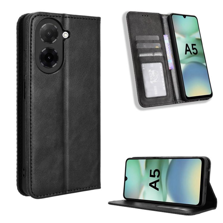 Magnetic Buckle Retro Texture Leather Phone Case, For Xiaomi 17 Ultra, For Xiaomi 17 Pro Max, For Xiaomi 17 Pro, For Xiaomi 17, For Xiaomi Poco M7 4G 171mm, For Xiaomi 15T Pro 5G, For Xiaomi Civi 5 Pro 5G, For Xiaomi Poco C71 / Redmi A5 4G 171.7mm     ...
