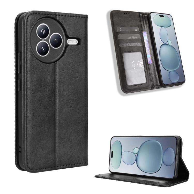 Magnetic Buckle Retro Texture Leather Phone Case, For Xiaomi 17 Ultra, For Xiaomi 17 Pro Max, For Xiaomi 17 Pro, For Xiaomi 17, For Xiaomi Poco M7 4G 171mm, For Xiaomi 15T Pro 5G, For Xiaomi Civi 5 Pro 5G, For Xiaomi Poco C71 / Redmi A5 4G 171.7mm     ...