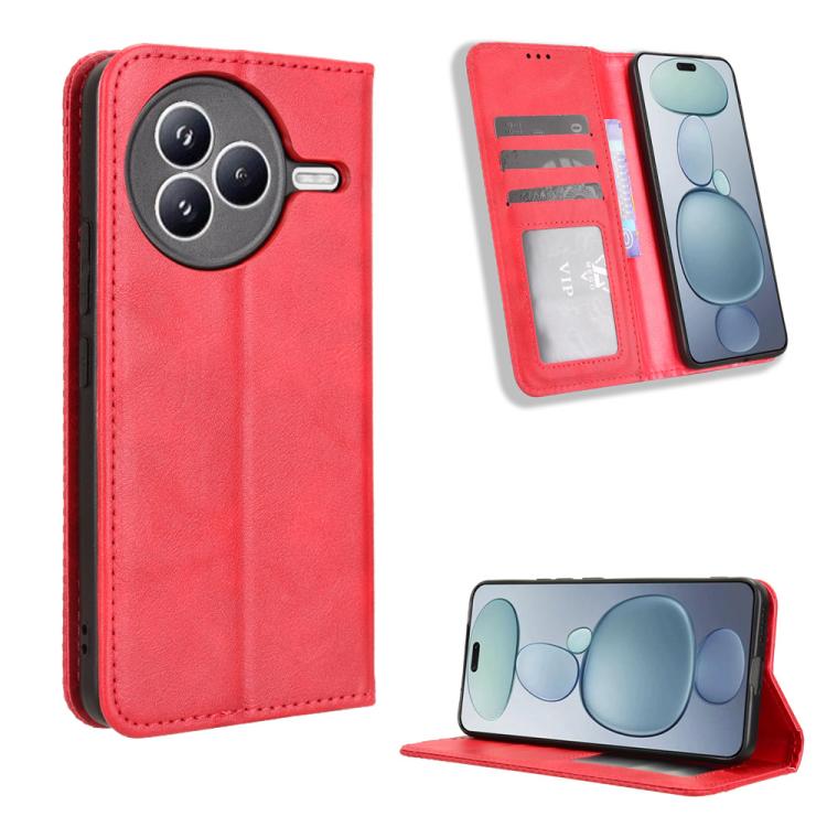 Magnetic Buckle Retro Texture Leather Phone Case, For Xiaomi 17 Ultra, For Xiaomi 17 Pro Max, For Xiaomi 17 Pro, For Xiaomi 17, For Xiaomi Poco M7 4G 171mm, For Xiaomi 15T Pro 5G, For Xiaomi Civi 5 Pro 5G, For Xiaomi Poco C71 / Redmi A5 4G 171.7mm     ...