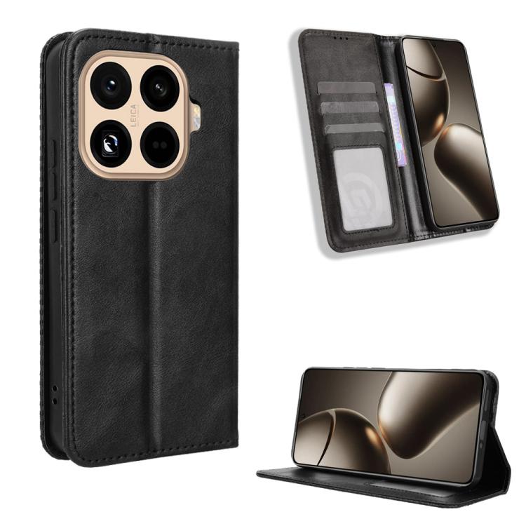 Magnetic Buckle Retro Texture Leather Phone Case, For Xiaomi 17 Ultra, For Xiaomi 17 Pro Max, For Xiaomi 17 Pro, For Xiaomi 17, For Xiaomi Poco M7 4G 171mm, For Xiaomi 15T Pro 5G, For Xiaomi Civi 5 Pro 5G, For Xiaomi Poco C71 / Redmi A5 4G 171.7mm     ...