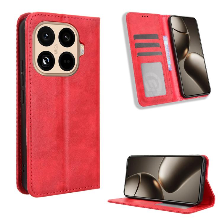 Magnetic Buckle Retro Texture Leather Phone Case, For Xiaomi 17 Ultra, For Xiaomi 17 Pro Max, For Xiaomi 17 Pro, For Xiaomi 17, For Xiaomi Poco M7 4G 171mm, For Xiaomi 15T Pro 5G, For Xiaomi Civi 5 Pro 5G, For Xiaomi Poco C71 / Redmi A5 4G 171.7mm     ...