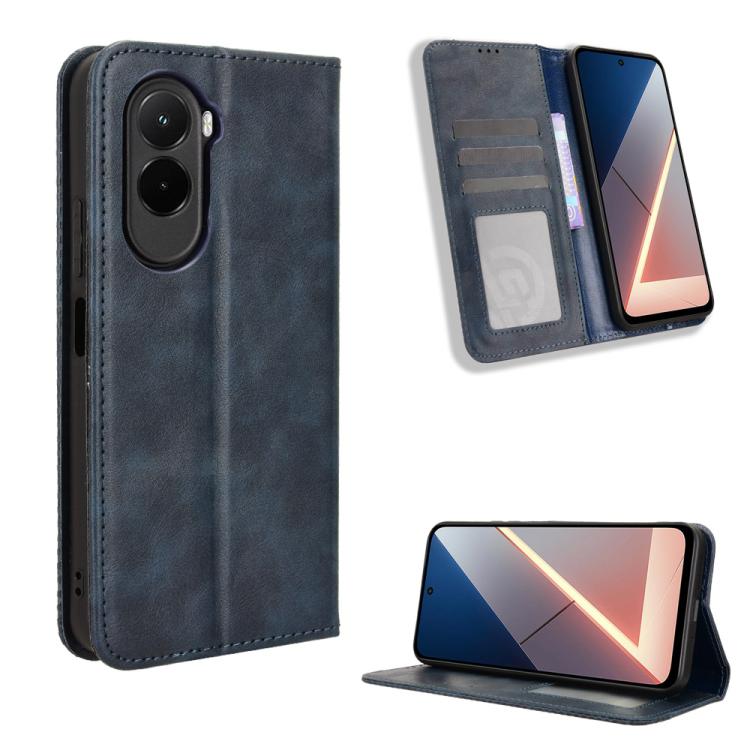 Magnetic Buckle Retro Texture Leather Phone Case, For Xiaomi 17 Ultra, For Xiaomi 17 Pro Max, For Xiaomi 17 Pro, For Xiaomi 17, For Xiaomi Poco M7 4G 171mm, For Xiaomi 15T Pro 5G, For Xiaomi Civi 5 Pro 5G, For Xiaomi Poco C71 / Redmi A5 4G 171.7mm     ...
