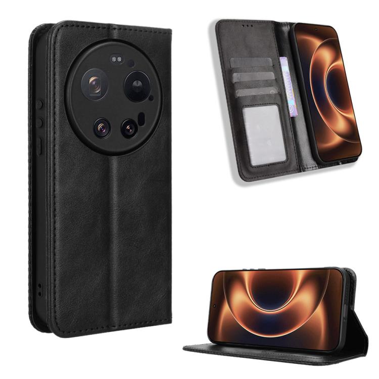 Magnetic Buckle Retro Texture Leather Phone Case, For Xiaomi 17 Max 5G, For Xiaomi 17T Pro 5G, For Xiaomi 17T 5G, For Xiaomi 17 Ultra, For Xiaomi 17 Pro Max, For Xiaomi 17 Pro, For Xiaomi 17, For Xiaomi Poco M7 4G 171mm, For Xiaomi 15T Pro 5G          ...