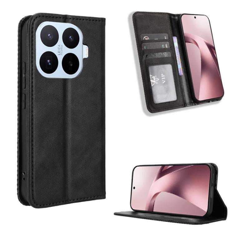 Magnetic Buckle Retro Texture Leather Phone Case, For Xiaomi 17 Max 5G, For Xiaomi 17T Pro 5G, For Xiaomi 17T 5G, For Xiaomi 17 Ultra, For Xiaomi 17 Pro Max, For Xiaomi 17 Pro, For Xiaomi 17, For Xiaomi Poco M7 4G 171mm, For Xiaomi 15T Pro 5G          ...