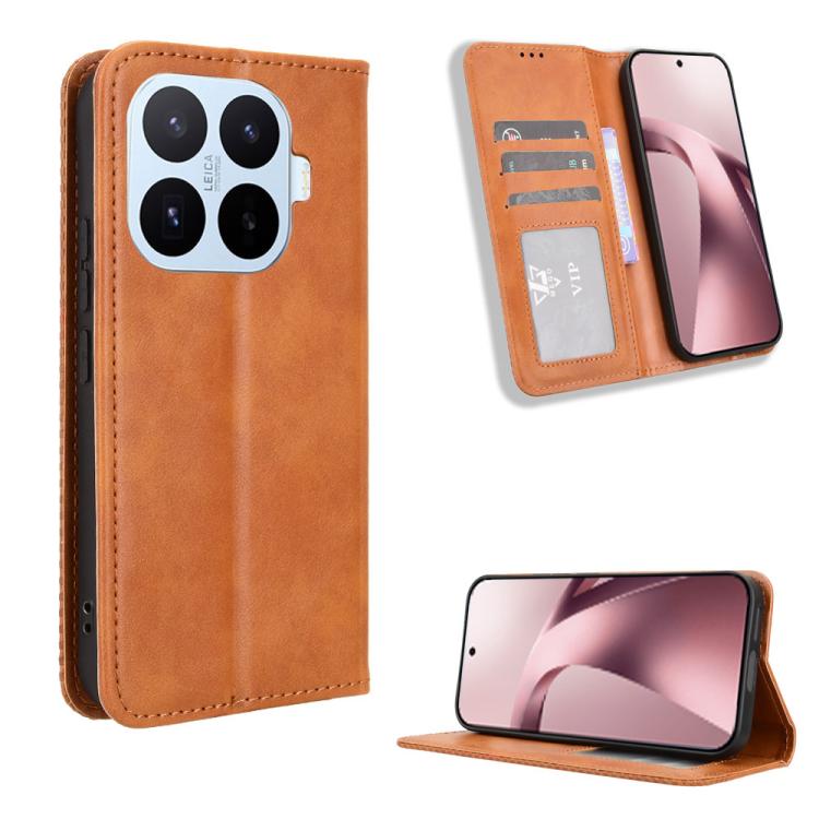 Magnetic Buckle Retro Texture Leather Phone Case, For Xiaomi 17 Max 5G, For Xiaomi 17T Pro 5G, For Xiaomi 17T 5G, For Xiaomi 17 Ultra, For Xiaomi 17 Pro Max, For Xiaomi 17 Pro, For Xiaomi 17, For Xiaomi Poco M7 4G 171mm, For Xiaomi 15T Pro 5G          ...