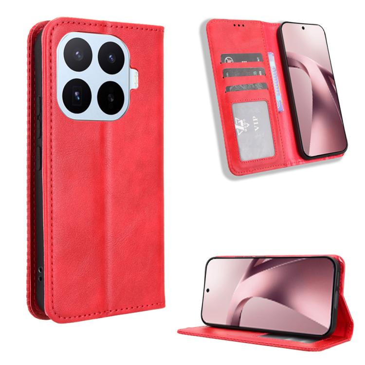 Magnetic Buckle Retro Texture Leather Phone Case, For Xiaomi 17 Max 5G, For Xiaomi 17T Pro 5G, For Xiaomi 17T 5G, For Xiaomi 17 Ultra, For Xiaomi 17 Pro Max, For Xiaomi 17 Pro, For Xiaomi 17, For Xiaomi Poco M7 4G 171mm, For Xiaomi 15T Pro 5G          ...