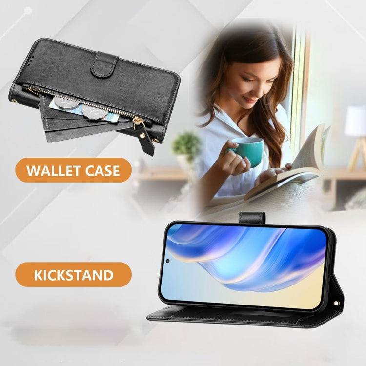 Multi-Card Slots Zipper Wallet Leather Phone Case, For iPhone 11 Pro Max, For iPhone 11, For iPhone 11 Pro, For iPhone X / XS, For iPhone XR, For iPhone XS Max, For iPhone 8 Plus / 7 Plus
