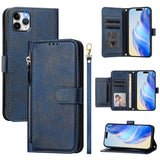 Multi-Card Slots Zipper Wallet Leather Phone Case, For iPhone 11 Pro Max, For iPhone 11, For iPhone 11 Pro, For iPhone X / XS, For iPhone XR, For iPhone XS Max, For iPhone 8 Plus / 7 Plus
