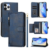 Multi-Card Slots Zipper Wallet Leather Phone Case, For iPhone 11 Pro Max, For iPhone 11, For iPhone 11 Pro, For iPhone X / XS, For iPhone XR, For iPhone XS Max, For iPhone 8 Plus / 7 Plus