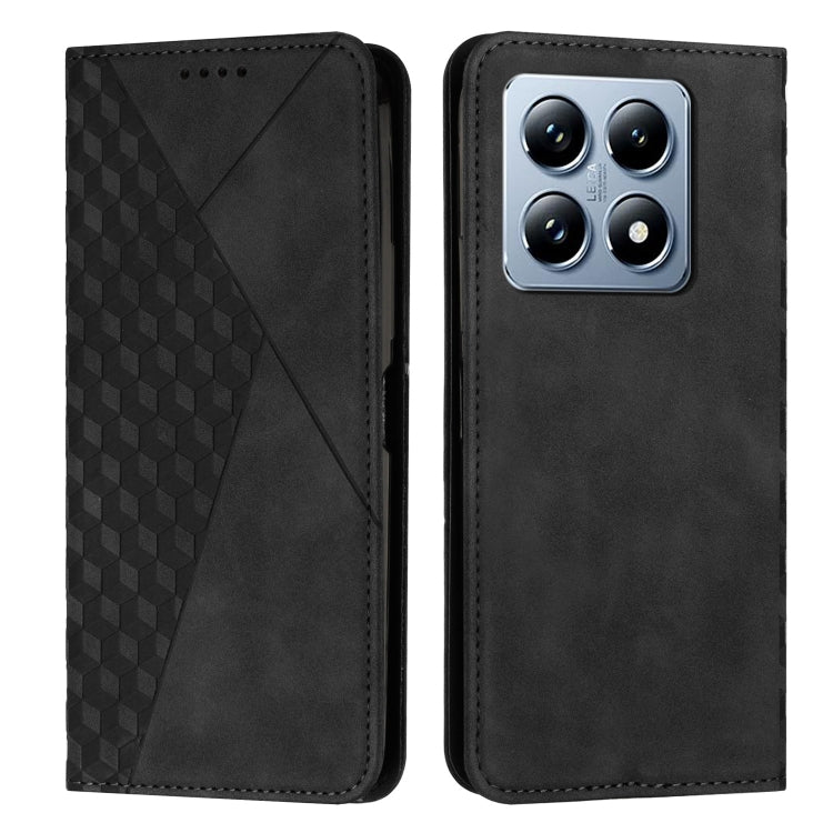 Diamond Splicing Skin Feel Magnetic Leather Phone Case, For Xiaomi 15 Ultra, For Xiaomi 15 Pro, For Xiaomi 15, For Xiaomi 14T Pro, For Xiaomi 14T