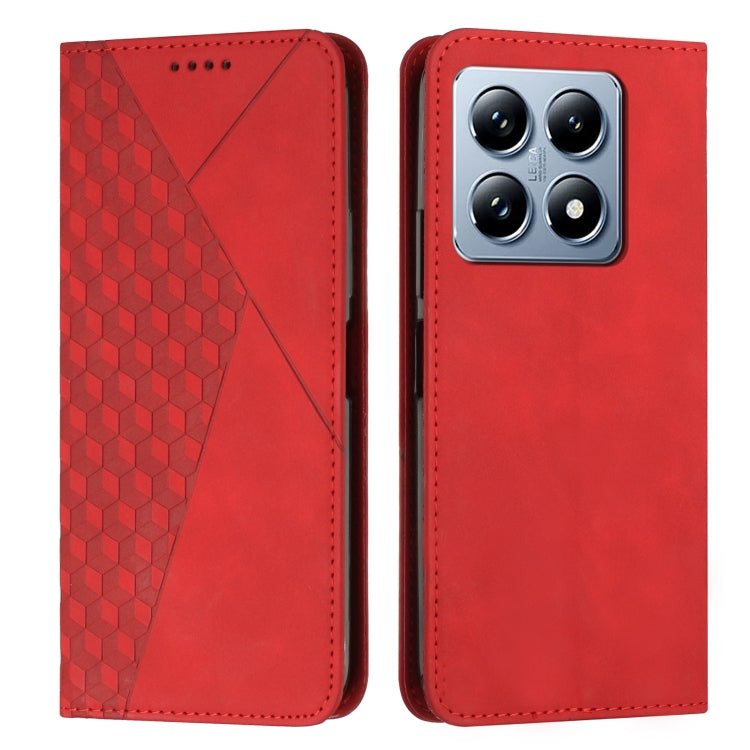 Diamond Splicing Skin Feel Magnetic Leather Phone Case, For Xiaomi 15 Ultra, For Xiaomi 15 Pro, For Xiaomi 15, For Xiaomi 14T Pro, For Xiaomi 14T