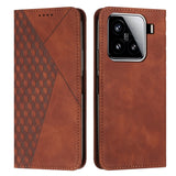 Diamond Splicing Skin Feel Magnetic Leather Phone Case, For Xiaomi 15 Ultra, For Xiaomi 15 Pro, For Xiaomi 15, For Xiaomi 14T Pro, For Xiaomi 14T