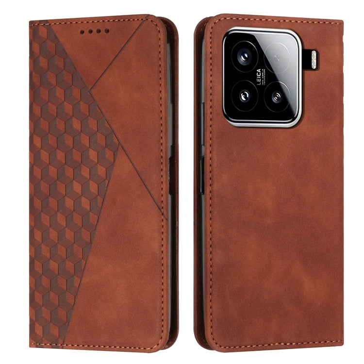 Diamond Splicing Skin Feel Magnetic Leather Phone Case, For Xiaomi 15 Ultra, For Xiaomi 15 Pro, For Xiaomi 15, For Xiaomi 14T Pro, For Xiaomi 14T