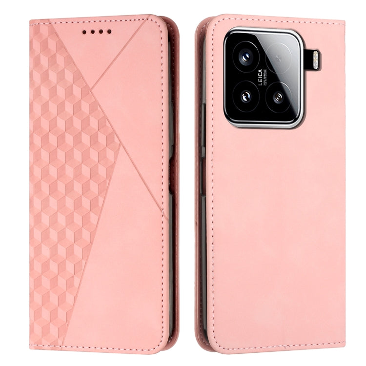 Diamond Splicing Skin Feel Magnetic Leather Phone Case, For Xiaomi 15 Ultra, For Xiaomi 15 Pro, For Xiaomi 15, For Xiaomi 14T Pro, For Xiaomi 14T