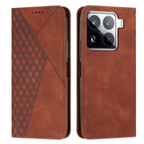 Diamond Splicing Skin Feel Magnetic Leather Phone Case, For Xiaomi 15 Ultra, For Xiaomi 15 Pro, For Xiaomi 15, For Xiaomi 14T Pro, For Xiaomi 14T