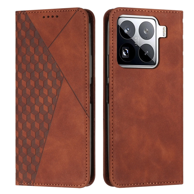 Diamond Splicing Skin Feel Magnetic Leather Phone Case, For Xiaomi 15 Ultra, For Xiaomi 15 Pro, For Xiaomi 15, For Xiaomi 14T Pro, For Xiaomi 14T