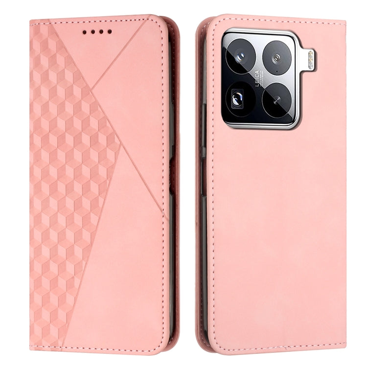 Diamond Splicing Skin Feel Magnetic Leather Phone Case, For Xiaomi 15 Ultra, For Xiaomi 15 Pro, For Xiaomi 15, For Xiaomi 14T Pro, For Xiaomi 14T