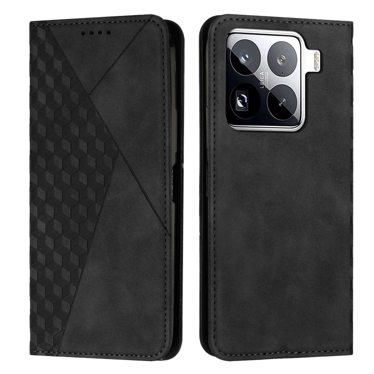Diamond Splicing Skin Feel Magnetic Leather Phone Case, For Xiaomi 15 Ultra, For Xiaomi 15 Pro, For Xiaomi 15, For Xiaomi 14T Pro, For Xiaomi 14T
