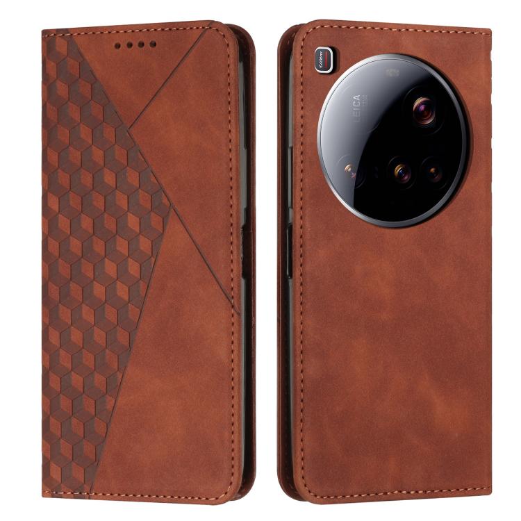 Diamond Splicing Skin Feel Magnetic Leather Phone Case, For Xiaomi 15 Ultra, For Xiaomi 15 Pro, For Xiaomi 15, For Xiaomi 14T Pro, For Xiaomi 14T