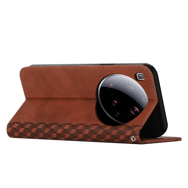 Diamond Splicing Skin Feel Magnetic Leather Phone Case, For Xiaomi 15 Ultra, For Xiaomi 15 Pro, For Xiaomi 15, For Xiaomi 14T Pro, For Xiaomi 14T