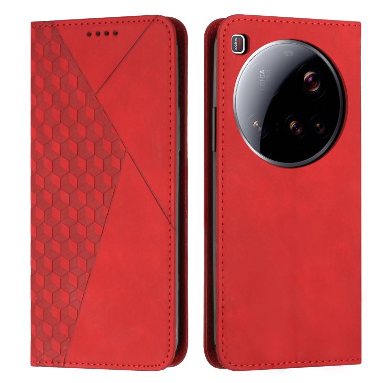 Diamond Splicing Skin Feel Magnetic Leather Phone Case, For Xiaomi 15 Ultra, For Xiaomi 15 Pro, For Xiaomi 15, For Xiaomi 14T Pro, For Xiaomi 14T