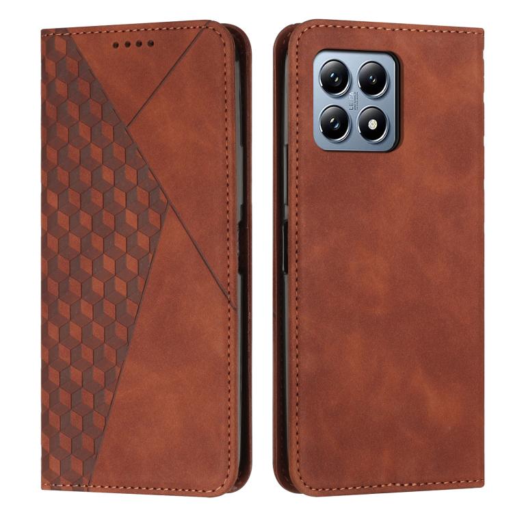 Diamond Splicing Skin Feel Magnetic Leather Phone Case, For Xiaomi 15T, For Xiaomi Poco F7, For Xiaomi Poco F7 Pro / F7 Ultra, For Xiaomi 15 Ultra, For Xiaomi 15 Pro, For Xiaomi 15, For Xiaomi 14T Pro, For Xiaomi 14T