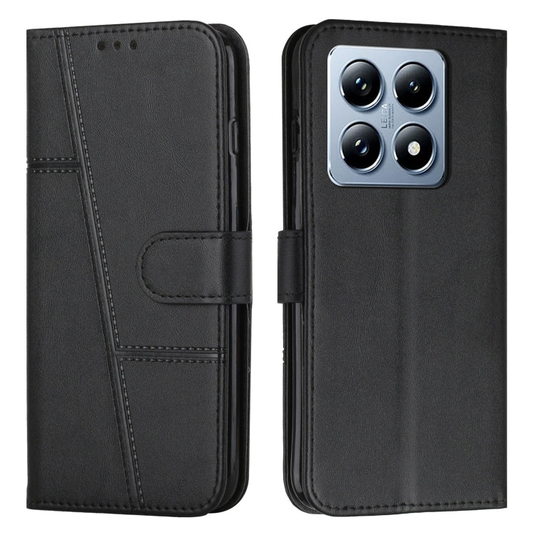 Stitching Calf Texture Buckle Leather Phone Case, For Xiaomi Poco F7 Pro / F7 Ultra, For Xiaomi 15 Ultra, For Xiaomi 15 Pro, For Xiaomi 15, For Xiaomi 14T Pro, For Xiaomi 14T