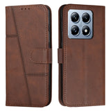 Stitching Calf Texture Buckle Leather Phone Case, For Xiaomi Poco F7 Pro / F7 Ultra, For Xiaomi 15 Ultra, For Xiaomi 15 Pro, For Xiaomi 15, For Xiaomi 14T Pro, For Xiaomi 14T