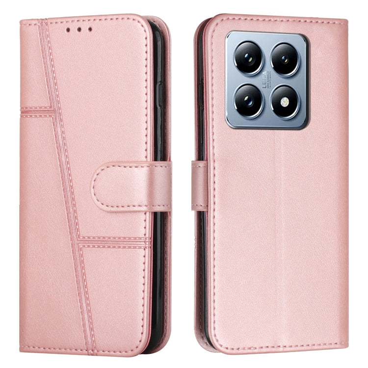 Stitching Calf Texture Buckle Leather Phone Case, For Xiaomi Poco F7 Pro / F7 Ultra, For Xiaomi 15 Ultra, For Xiaomi 15 Pro, For Xiaomi 15, For Xiaomi 14T Pro, For Xiaomi 14T
