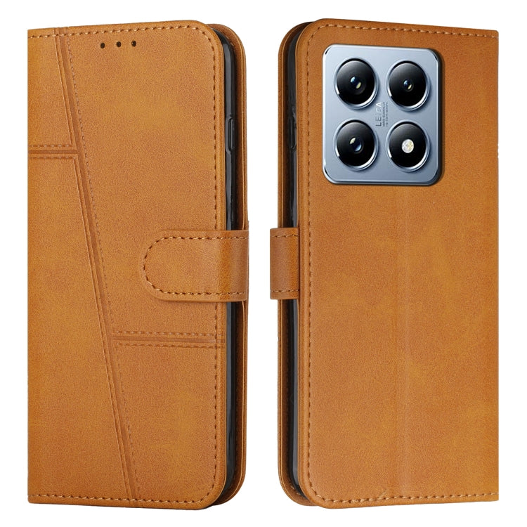 Stitching Calf Texture Buckle Leather Phone Case, For Xiaomi Poco F7 Pro / F7 Ultra, For Xiaomi 15 Ultra, For Xiaomi 15 Pro, For Xiaomi 15, For Xiaomi 14T Pro, For Xiaomi 14T