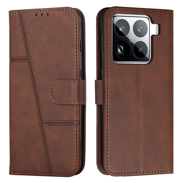 Stitching Calf Texture Buckle Leather Phone Case, For Xiaomi Poco F7 Pro / F7 Ultra, For Xiaomi 15 Ultra, For Xiaomi 15 Pro, For Xiaomi 15, For Xiaomi 14T Pro, For Xiaomi 14T